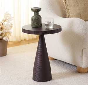 Mesa de Centro Redonda Moderna de Estilo Elegante, 20 Pulgadas de Altura, Mueble Decorativo para Sala de Estar - Product Image 4