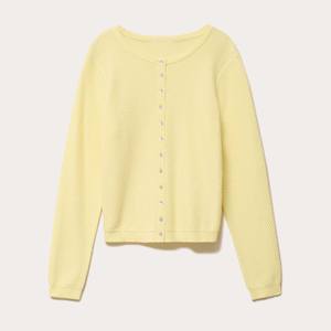 Suéter minimalista con cuello redondo y forro polar, transpirable, con botones, para mujer, liso, básico, para uso diario, sudadera cómoda de punto - Product Image 5