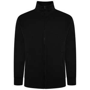 Men's <b>Navy</b> Blue Zip-Up <b>Fleece</b> Sweatshirt Stand Collar Regular Fit Casual Autumn Wear With Front Pockets - Product Image 4
