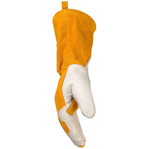 Gants de soudage en cuir de vachette robustes, résistants à la chaleur, industriels, à manchette longue, de sécurité, flexibles pour TIG - Product Image 6