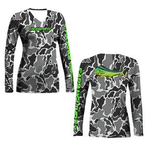 Camiseta Deportiva Ligera y Transpirable para Mujer con Protección Solar UPF 50+, de Secado Rápido, para Pesca en el Mar, con Impresión Digital Personalizada - Product Image 4