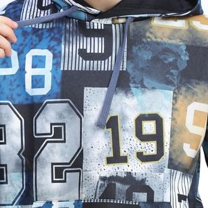 Sweat à capuche pour hommes noir pur taille personnalisée impression unique aspect coton doux 100% polyester prix raisonnable avec service OEM ODM - Product Image 4