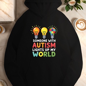 Sudaderas casuales de mujer autista luz autista - Product Image 3