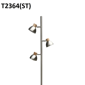 Lampe de sol intérieure 120V LED à commande par bouton, métal, 3000K (blanc chaud), haute luminosité, dimmable, IP20, IRC 80, 30000 heures - Product Image 1
