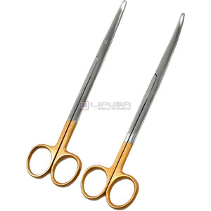 Tijeras Metzenbaum Manuales de Grado Quirúrgico MOL 2, Instrumento de Disección Veterinaria de Precisión con Acabado STR y CVD, 7 Pulgadas - Product Image 1