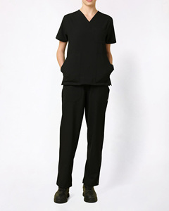 Conjuntos de Uniformes Médicos Elásticos de Verano Unisex a la Moda, Pantalones Jogger con Logotipo Personalizado, Uniformes Médicos para Mujer, Tallas Grandes, para Doctoras, Enfermeras y Hospitales - Product Image 4