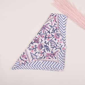 Pañuelo de Algodón 100% Estampado a Mano, Ecológico, con Tinte Natural, Personalizable, Premium, con Diseño Floral, Accesorio para la Cabeza - Product Image 5