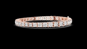 Pulsera de tenis de plata 925 con moissanita de formas mixtas, estilo elegante para compromiso, joyería fina para mujer, regalo de aniversario - Product Image 2