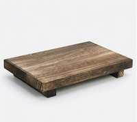 Support à savon en bois rectangulaire rustique pour cuisine, organisateur de vaisselle et de bols