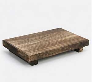 Wood Soap Tray Riser Pedestal Rectangular Wooden Soap Holder Rustic Bathroom <b>Sink</b> Organizer - Product Image 1