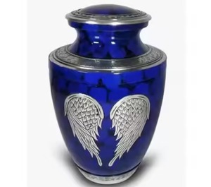 Urna Conmemorativa Azul Pequeña para Cenizas Humanas - Urna de Cremación para Mamá, Papá y Seres Queridos (Hombres/Mujeres) - Product Image 6