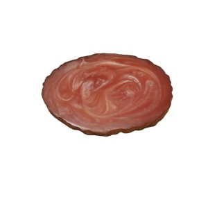 Sous-verre rond en résine Orange de haute qualité pour la décoration de la maison et la cuisine - Product Image 1