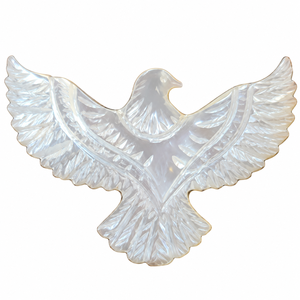 Natural Mother of Pearl Eagle Pendants Carved Shell <b>Jewelry</b> <b>Charms</b> for Necklace Making DIY Craft Accessories - Product Image 3