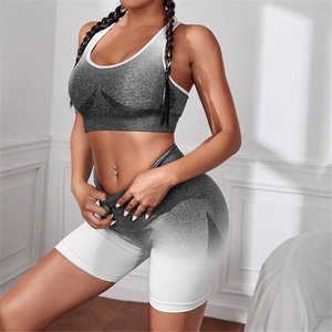 Nuevo conjunto de yoga para mujer Sublimación tie Dye Impreso Mujeres Sexy Secado rápido Yoga Set Fitness Ropa activa - Product Image 5