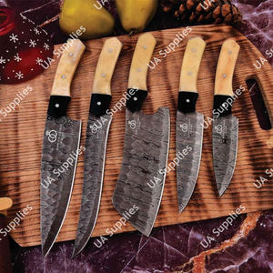 OEM ODM Personnalisé Acier au carbone martelé 4,5-9 pouces Ensemble de couteaux de chef japonais faits à la main Écologique Ambidextre Os de chameau - Product Image 2