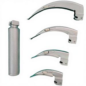 Ensemble de laryngoscope vétérinaire Macintosh de haute qualité en acier inoxydable, kit de 4 lames, équipement de diagnostic OEM ODM, électrique, CE - Product Image 1