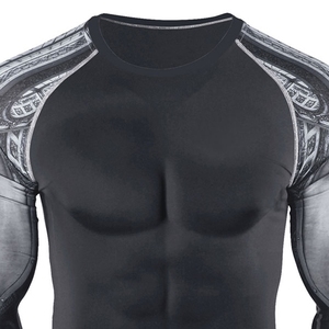 Sublimation Short Sleeve for Men Rash Stylish Spandex/<b>polyester</b> Rash for Sale - Product Image 6