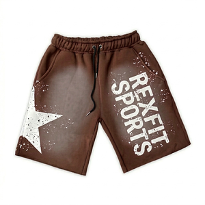 Pantalones cortos de baloncesto Rexfit Sports con logotipo personalizado, serigrafía, ropa urbana para hombre, colección de verano, pantalones cortos deportivos para hombre - Product Image 3