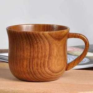 Vaso de Madera Ecológico Moderno de Calidad Genuina para Bebidas Calientes con Asa Cómoda para Servir, Diseño Creativo, Exportado por Craft Emporium - Product Image 5