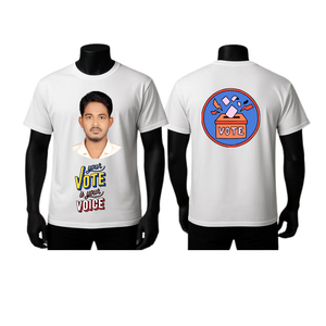 Camiseta Promocional con Cuello Redondo para Campaña Electoral Presidencial, Sublimación Completa, Precio al por Mayor - Product Image 2
