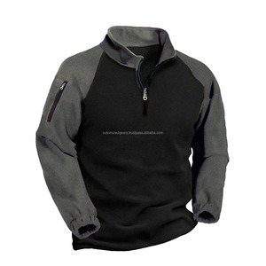 เสื้อโค้ทแบบสวมหัวขนแกะอบอุ่นสำหรับผู้ชายใหม่แจ็คเก็ตยุทธวิธีครึ่งซิปเสื้อสเวตเชิ้ตมีฮู้ดเย็บปะต่อสำหรับล่าสัตว์ล่าสัตว์กลางแจ้ง - Product Image 3