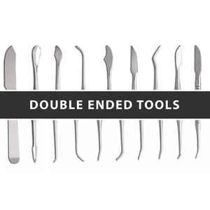 ZENVORA ZSE-108 Kit d'instruments chirurgicaux dentaires à double extrémité, argenté, manuel, classe I, pince de pose d'élastiques, mince, certifié CE - Product Image 1