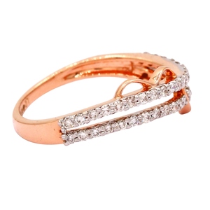 แหวนเพชรคลาสสิคสำหรับวันครบรอบจาก Djewels Lab Grown Diamond ทองคำแท้ 14K ทรงกลมเจียระไนแบบบริลเลียนท์ รับรองโดย IGI & INGEMCO ราคาขายส่ง - Product Image 3