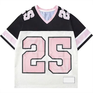 Maillot de football américain personnalisé pour homme, manches courtes, imprimé, séchage rapide, respirant, style supporter, pour sorties d'équipe - Product Image 4