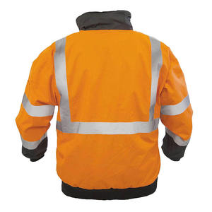 Sudadera con capucha de alta visibilidad personalizada de poliéster 100% de alta calidad, chaquetas de trabajo reflectantes con cremallera, ropa de trabajo, precio al por mayor, sudaderas con capucha de alta visibilidad - Product Image 3