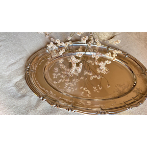 Plateau de service en métal de haute qualité, élégant, pour la présentation de la vaisselle, en acier inoxydable, pour l'industrie de la restauration et les événements festifs - Product Image 1