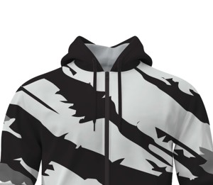 Athletic Sublimation Hoodie Full <b>Zip</b> Custom Polyester Hooded <b>Jacket</b> - Product Image 4