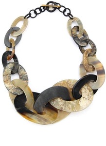 Collar de Cuerno de Búfalo con Forma Natural Pulida, Joyería con Colgante de Tema Animal para Regalo de Fiesta - Product Image 2