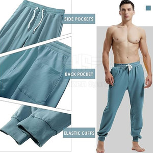 Pantalon de jogging haute performance pour homme avec tissu à séchage rapide et toucher doux pour un style streetwear - Product Image 3