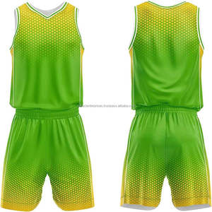 Uniforme de basket-ball à col en V personnalisé avec impression par sublimation professionnelle, couleur personnalisée, 100% polyester respirant - Product Image 1