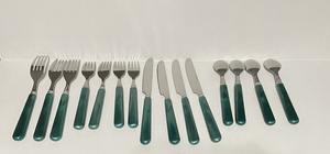 Juego de cubiertos de metal de Calidad exclusiva con asas de resina Juego de cubiertos reales para restaurante o vajilla de boda Cuchara DE LA India - Product Image 3