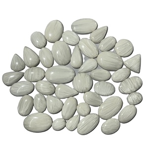 Cabujón Natural a granel de alta calidad, piedra preciosa de ópalo blanco, tamaño de forma mixta pulida para la fabricación de joyas, piedras preciosas sueltas - Product Image 3