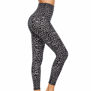 Women's High Waist Full Length <b>Leggings</b> Solid Color Stretch Breathable Soft Custom <b>Yoga</b> Pants Push up Sportswear Fitness Tight - Product Image 1