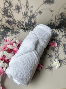 Serviette en tissu éponge antimicrobienne pour usage domestique, 100% coton biologique, couleur unie, adulte, Karnataka - Product Image 5