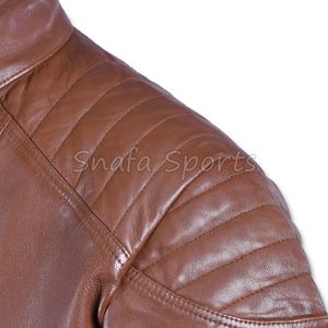 Chaqueta de Cuero para Hombre, Estilo Rústico para Exteriores, Abrigo de Cuero Grueso de Primera Calidad para Invierno, Resistente, Duradero y Cómodo para Aventuras - Product Image 4