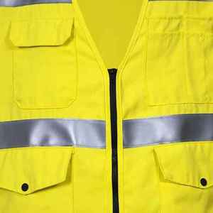 Coated Warm Vest <b>Jacket</b> Customized High Quality <b>Hi</b>-<b>vis</b> Safety Waterproof Windproof Pu High Reflective Water Proof for Men - Product Image 2