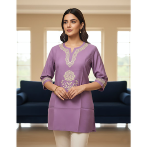 Haut court pour femme, style romain, Zekad Butti, avec broderie devant et dos, pour les occasions spéciales, les mariages, toutes saisons, tailles M-XXXL, couleurs disponibles - Product Image 3