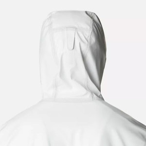 <b>Men's</b> Hooded Waterproof <b>Puffer</b> <b>Jacket</b> Solid Color Casual Winter Coat with Zipper Closure <b>White</b> Rain <b>Jacket</b> - Product Image 5