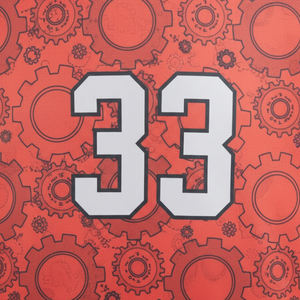 Uniforme de Fútbol Sublimado Personalizado, Conjunto de Camiseta de Fútbol 100% Poliéster, Transpirable, Ropa Deportiva para Hombre, Traje de Entrenamiento, Diseño Rojo - Product Image 4