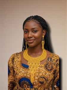 ชุดเครื่องประดับผู้หญิง AWAIS HOUSE แฟชั่นใหม่สไตล์ฮิปฮอป ทองเหลืองชุบทอง ประดับเพชร ลายอินฟินิตี้ สำหรับงานแต่งงานและงานปาร์ตี้ - Product Image 5