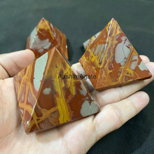 หินคริสตัลพีระมิดแจสเปอร์นูเรน่าธรรมชาติ หินเจียระไนทรงพีระมิด สำหรับบำบัดและตกแต่ง ขายส่ง - Product Image 4