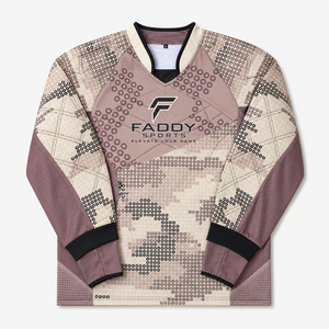 Custom Sublimated Printed 100% Polyester Paintball Jersey <b>Padded</b> Tactical <b>Shirt</b> Solid Breathable Eco-Friendly Long Sleeve Team - Product Image 1
