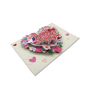 Carte de vœux 3D en forme de fleur pour la Saint-Valentin, la fête des mères, Noël, les anniversaires, les fiançailles et les mariages - Product Image 3