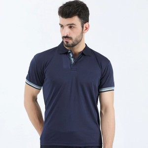 เสื้อเชิ้ตแขนสั้นผู้ชายผ้าฝ้ายแท้ 100% น้ำหนักเบา 220gsm ระบายอากาศได้ดี เป็นมิตรกับสิ่งแวดล้อม แห้งเร็ว แบบถักทอเรียบ - Product Image 1