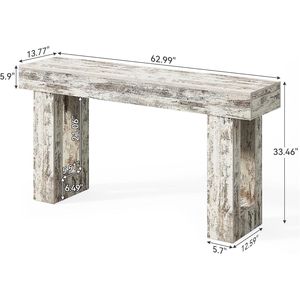Elegante Tavolo Consolle in Legno Stile Rustico per Ingresso o Arredamento Soggiorno - Product Image 6