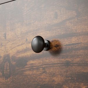 Armadio da ufficio in stile rustico marrone a 3 cassetti vassoio rimovibile e stampante da scrivania per uso domestico o in ufficio - Product Image 2